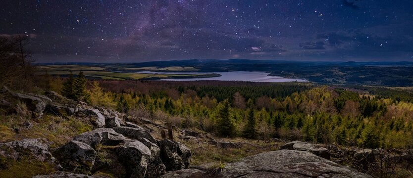 Prisecnice dam in very nice Krusne hory mountains.