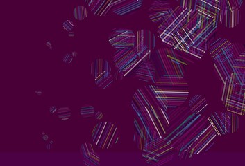 Light Multicolor vector backdrop with dots.