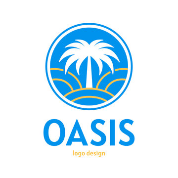 Oasis logo template vector design 