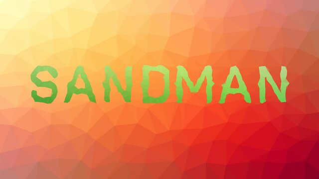Sandman dissolving techno tessellated looping pulsing polygons