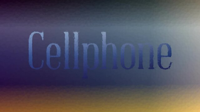 Cellphone Appearing Strange Tessellation Looping Pulsing Polygons