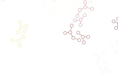 Light Orange vector texture with artificial intelligence concept.