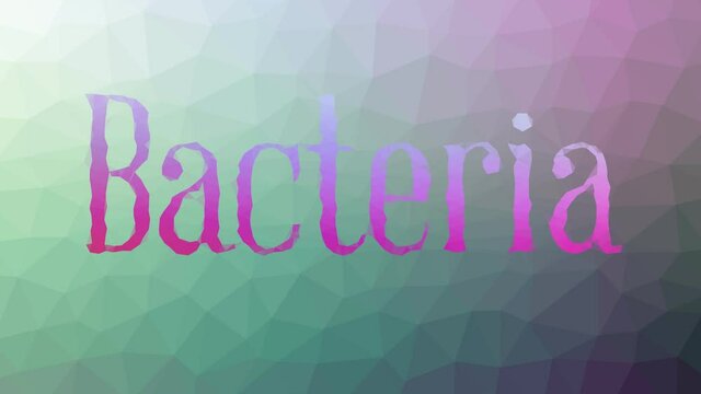 Bacteria appearing strange tessellation looping animated polygons