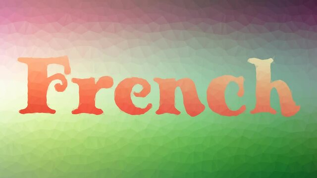 French appearing techno tessellation looping moving triangles