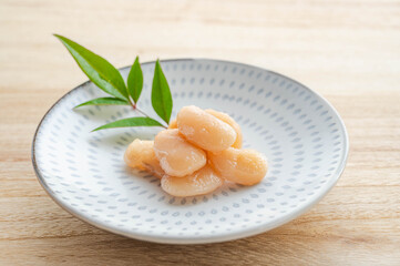 煮豆　白花豆