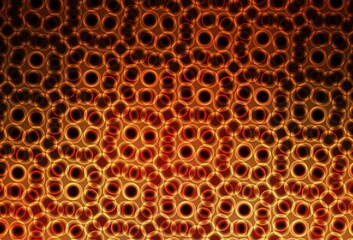 Dark Orange vector backdrop with dots.