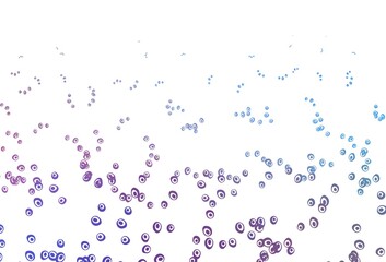 Light Blue, Red vector cover with spots.