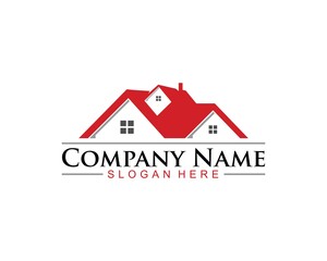 real estate logo template,  House symbol, vector icon illustration