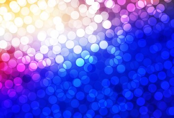 Light Pink, Blue vector backdrop with dots.