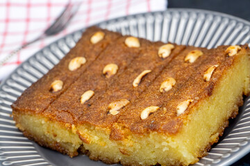 Turkish Dessert Sambali or Damascus Dessert (Sam Tatlisi)