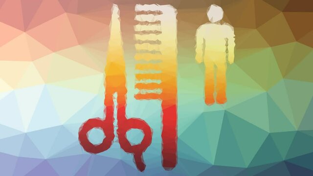 barber shop haircut appearing interesting tessellating looping moving polygons