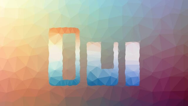 Oui Fade Techno Tessellated Looping Moving Polygons