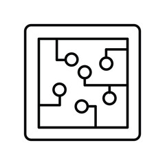 Digital Device Chip line icon