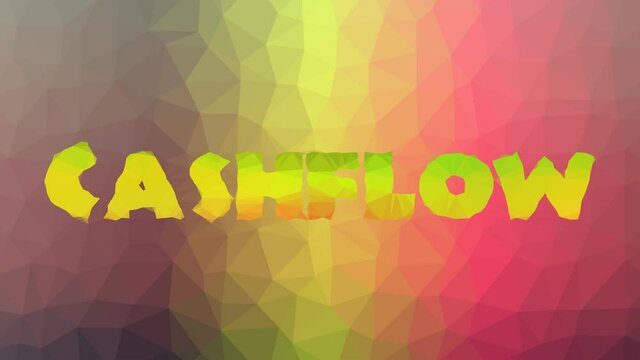 Cashflow Dissolving Techno Tessellated Looping Animated Triangles