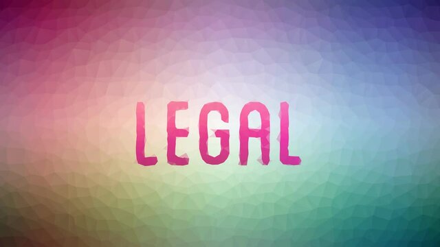 Legal Appearing Techno Tessellated Looping Pulsing Triangles