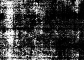 Obraz premium Rough black and white texture vector. Distressed overlay texture. Grunge background. Abstract textured effect. Vector Illustration. Black isolated on white background. EPS10