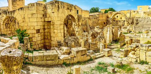 The Roman baths of El Kef, Tunisia