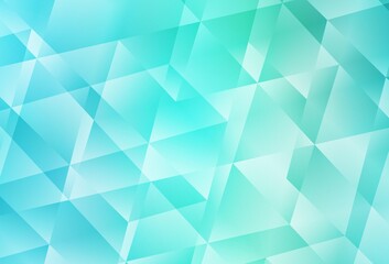 Light Green vector abstract mosaic backdrop.