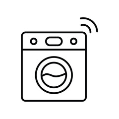 Digital Smart washing machine icon