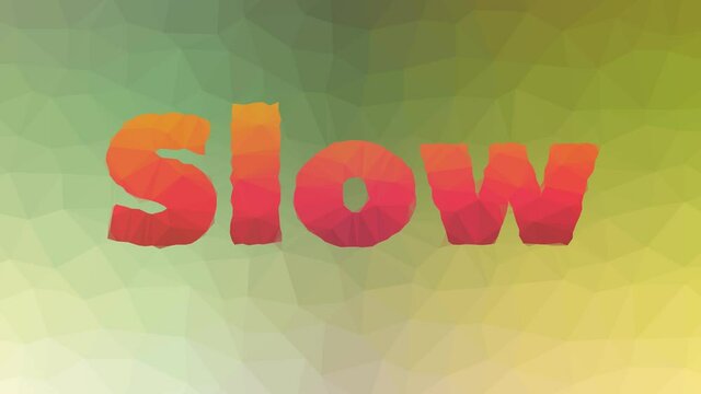 Slow Fade Strange Tessellated Looping Pulsing Triangles