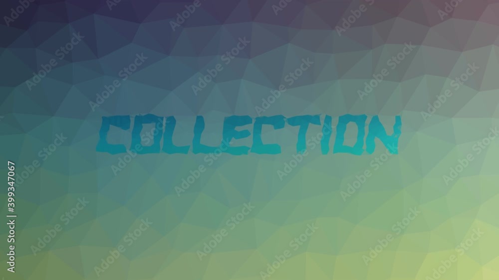 Poster collection fade weird tessellated looping pulsing triangles