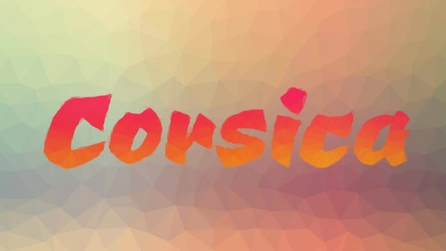 Corsica fade interesting tessellated looping animated triangles