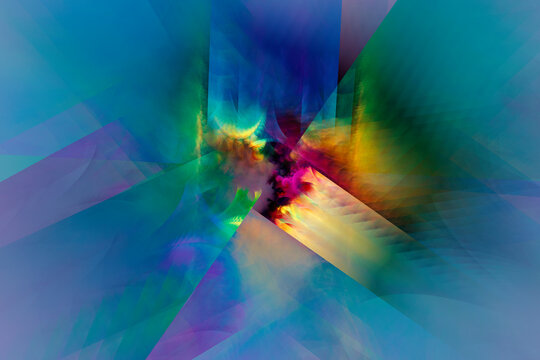 fraktales prisma farbenspiel hintergrund