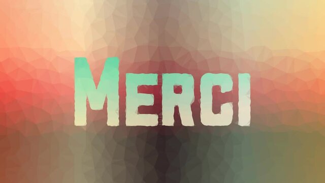 Merci Fade Modern Tessellation Looping Pulsing Polygons