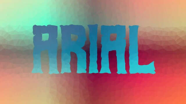 Arial Dissolving Strange Tessellation Looping Animated Triangles