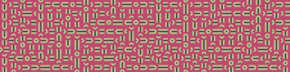 Abstract Geometric Pattern generative computational art illustration