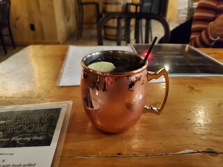 Moscow Mule in a Copper Mug