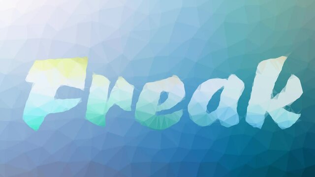 Freak appearing techno tessellating looping animated polygons