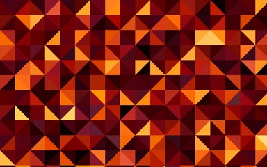 Dark Orange vector low poly pattern. Creative illustration in halftone style with gradient. A completely new template for your business design.