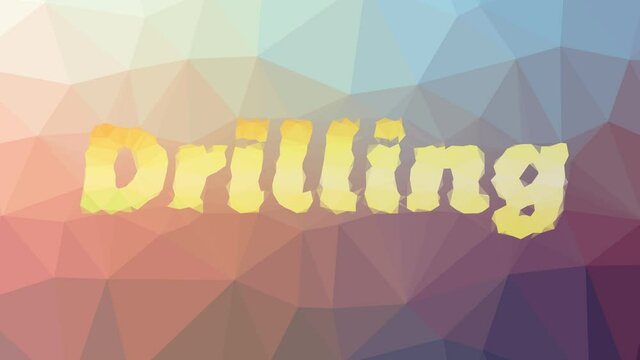 Drilling fade weird tessellating looping animated triangles