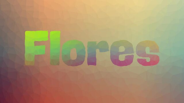 Flores fade techno tessellation looping animated triangles