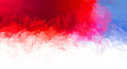 Abstract background of colorful brush strokes. Brushed vibrant wallpaper. Painted artistic creation. Unique and creative illustration.
