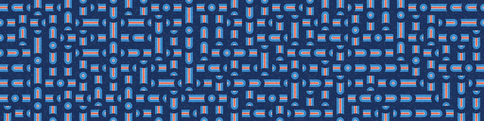 Abstract Geometric Pattern generative computational art illustration