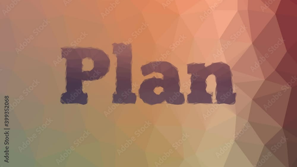 Poster plan fade techno tessellated looping pulsing triangles