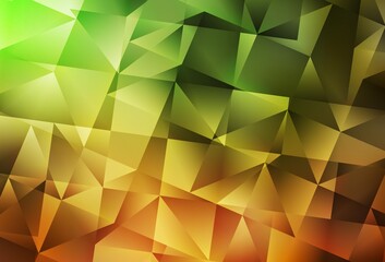 Light Green, Yellow vector abstract mosaic backdrop.