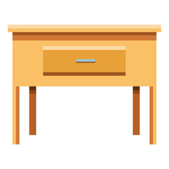 wooden drawer forniture house icon