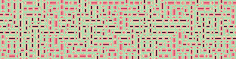 Abstract Geometric Pattern generative computational art illustration
