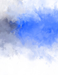 2D illustration of colorful brush strokes. Decorative texture painting. Vibrant paint pattern backdrop.