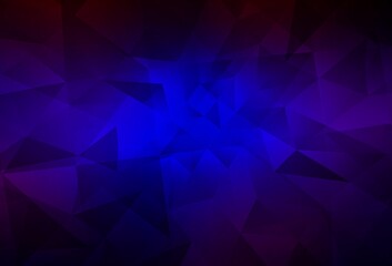 Fototapeta premium Dark Blue, Red vector abstract mosaic backdrop.