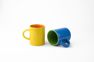 two colorful cups