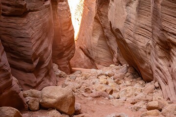 Beautiful landscape around Buckskin Gulch slot canyon
