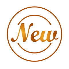 happy new year lettering in circular frame