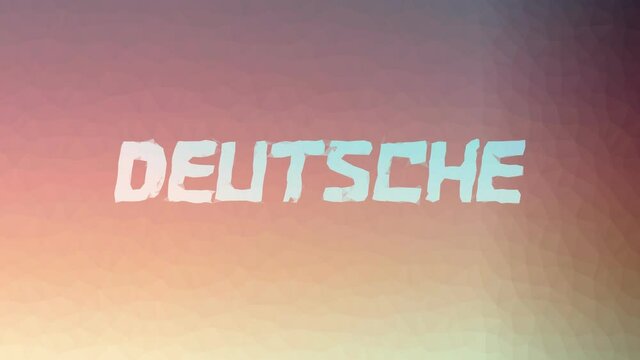 Deutsche Appearing Techno Tessellated Looping Moving Triangles