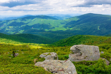 great alpine scenery in summertime