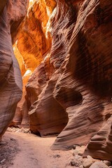 Beautiful landscape around Buckskin Gulch slot canyon