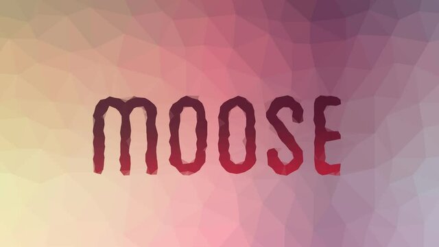 Moose dissolving strange tessellating looping moving triangles